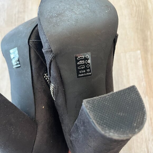 Womens Michael Antonio Black Booties - 10 - Picture 9 of 9